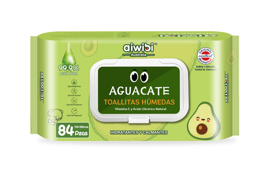 Toallitas Húmedas para Bebé Aguacate 84 Unidades