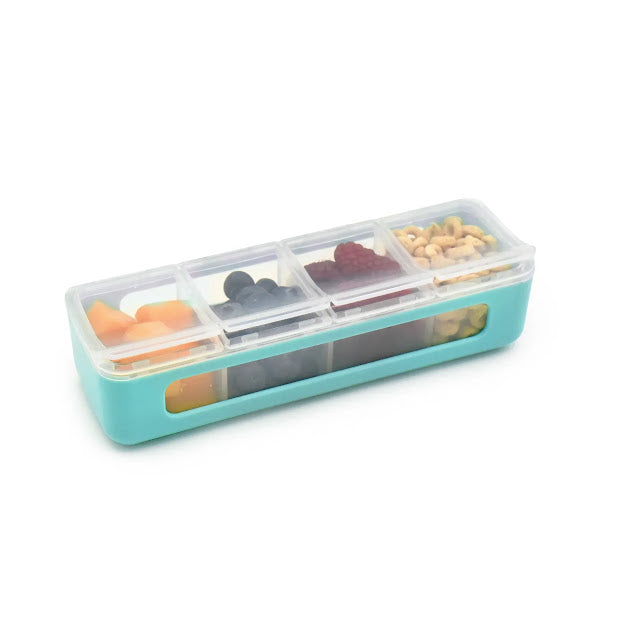 4 Compartment Snack Box Blue - Melii