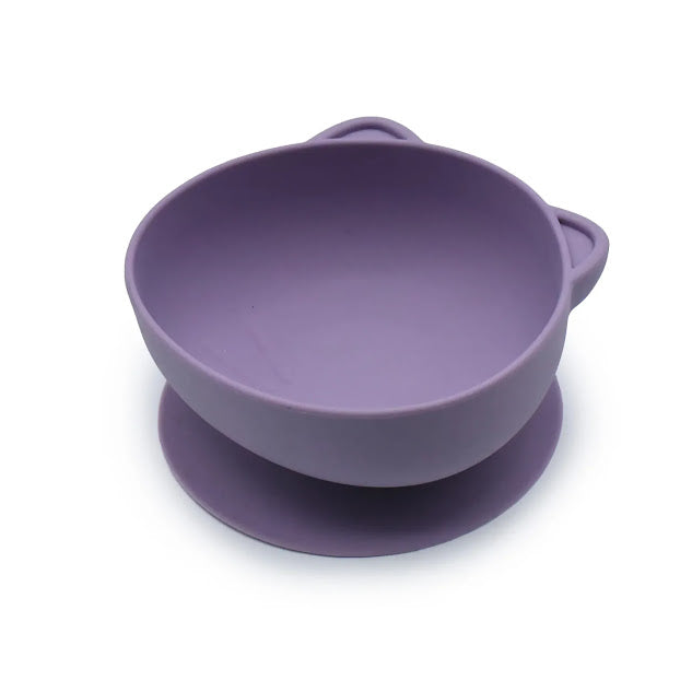 Silicone Suction Bowls Pink & Purple - Melii