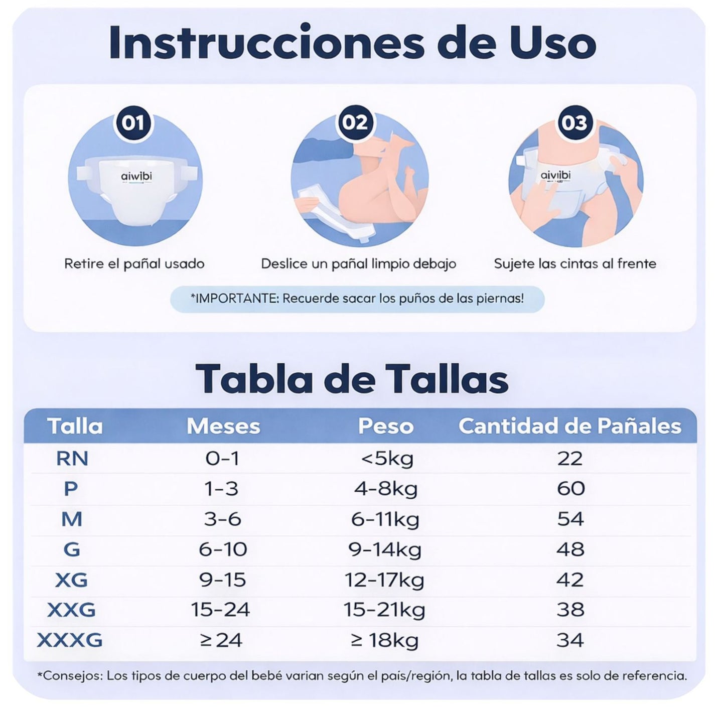 Pañales Ultimate Comfort Talla XXXG - Aiwibi