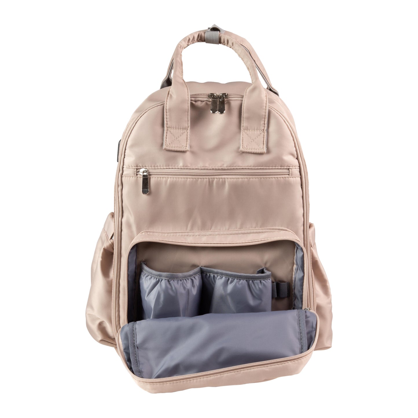 Mochila Pañalera PRAGA V2 Greige Carestino