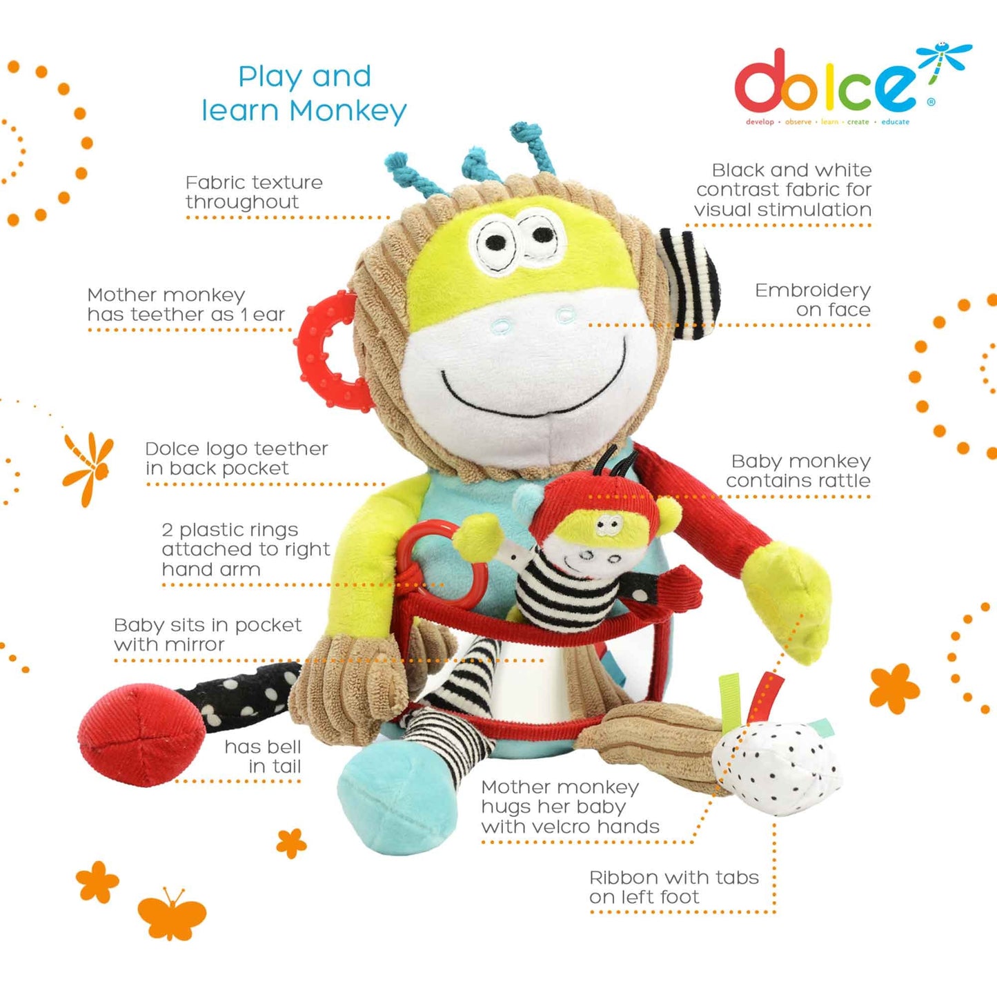Charlie Play and Learn Monkey - Lamaze
