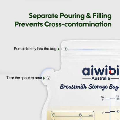 Bolsas para almacenar leche materna 30 pcs - Aiwibi