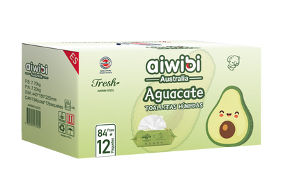 Toallitas Húmedas para Bebé Aguacate 84 Unidades