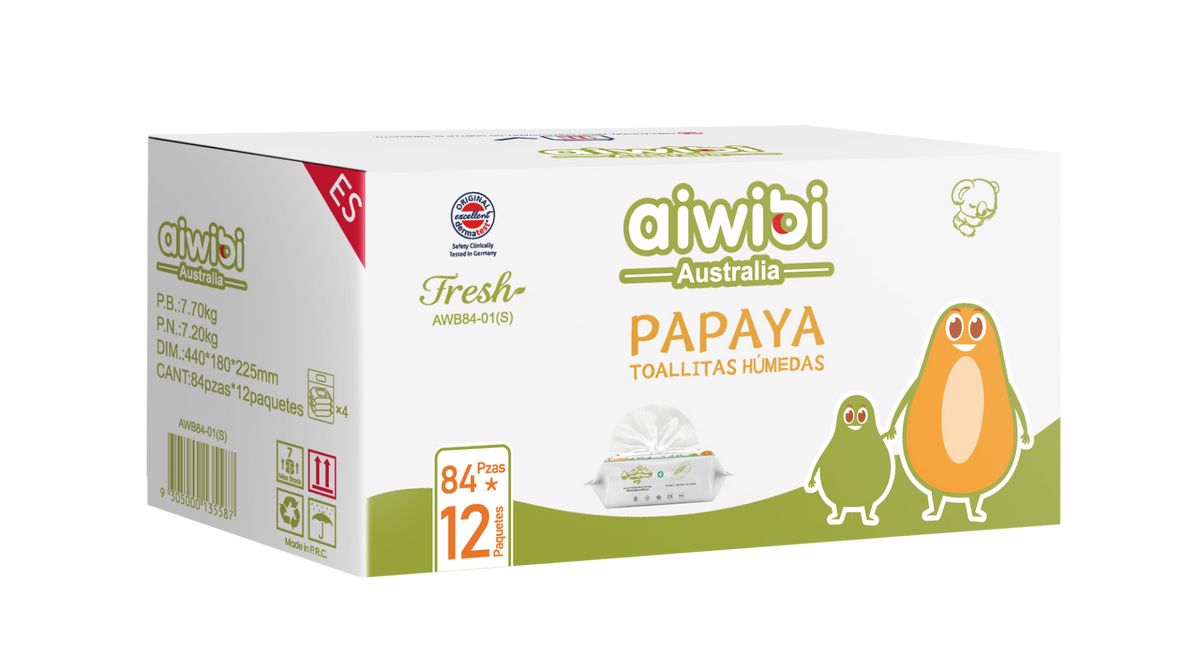 Toallitas Húmedas para Bebé Papaya 84 Unidades