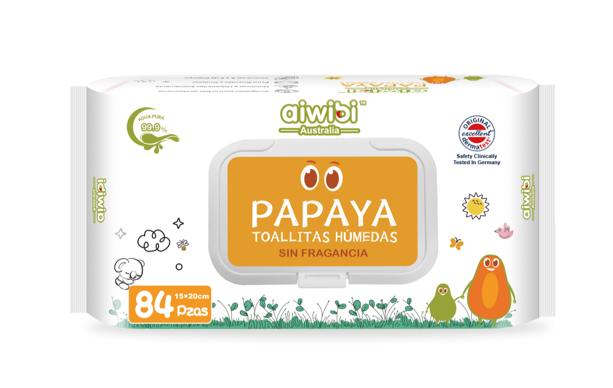 Toallitas Húmedas para Bebé Papaya 84 Unidades