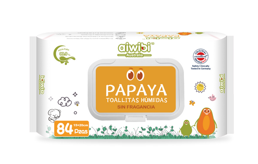 Toallitas Húmedas para Bebé Papaya 84 Unidades