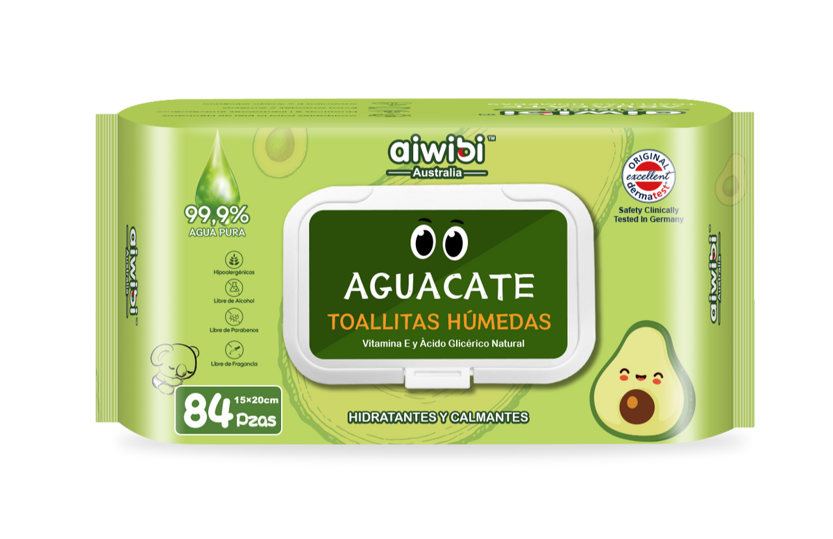 Toallitas Húmedas para Bebé Aguacate 84 Unidades