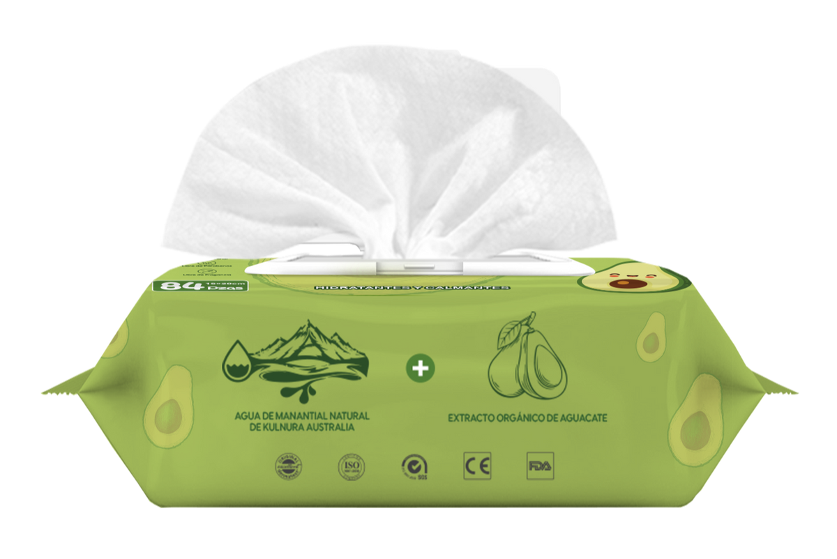 Toallitas Húmedas para Bebé Aguacate 84 Unidades