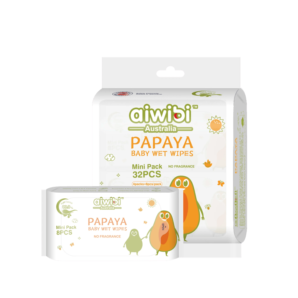 Toallitas Húmedas para Bebé Papaya 84 Unidades - Aiwibi