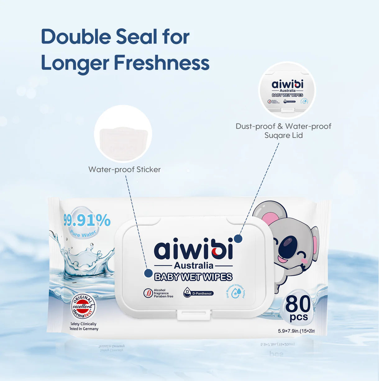 12 pack Toallitas Humedas - Aiwibi