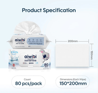12 pack Toallitas Humedas - Aiwibi