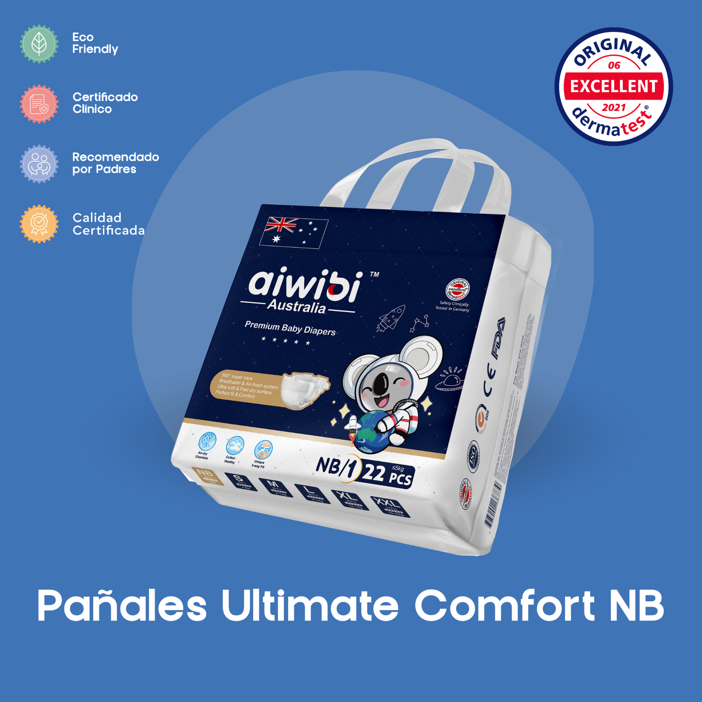 Pañales Ultimate Comfort NB - Aiwibi