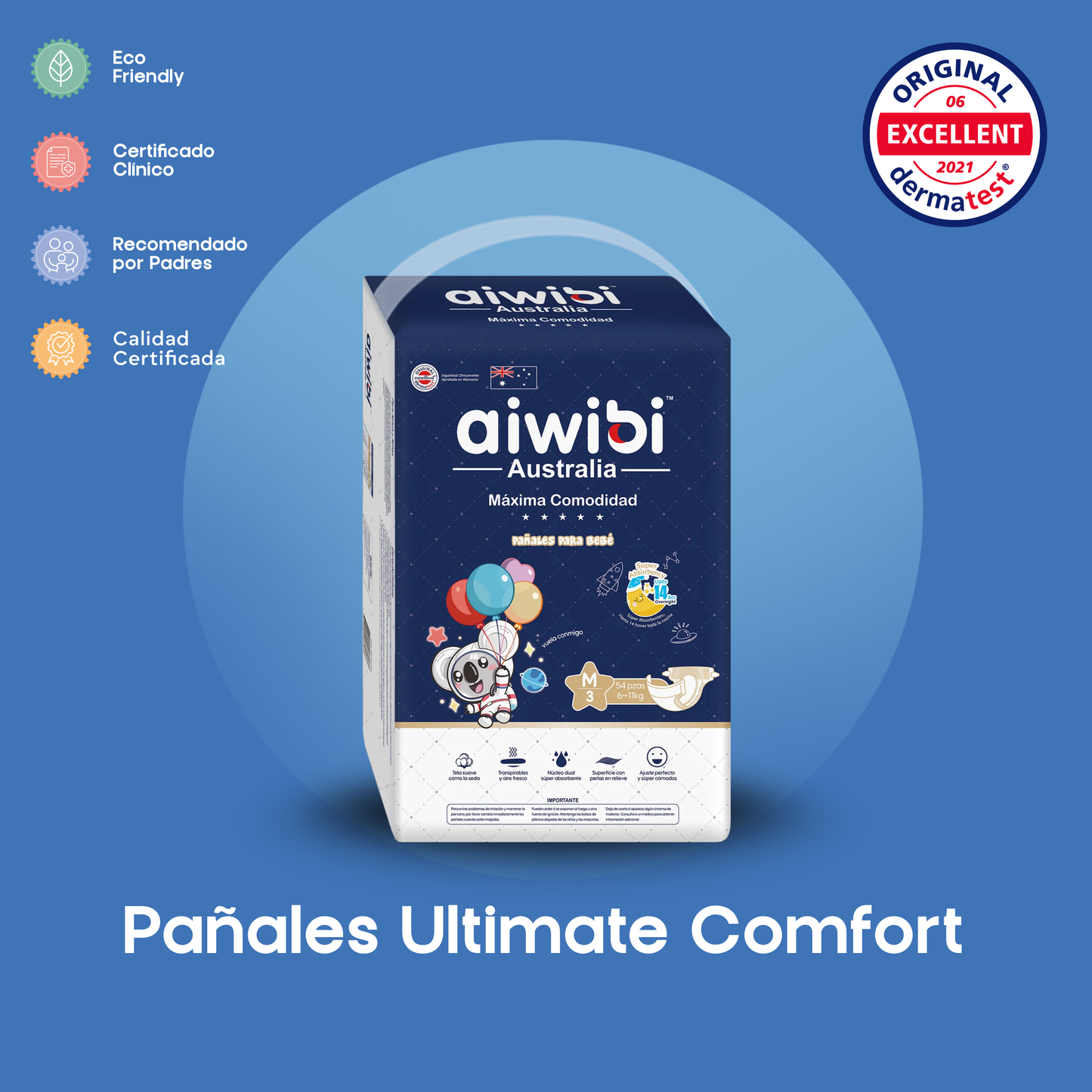 Pañales Ultimate Comfort Talla M - Aiwibi
