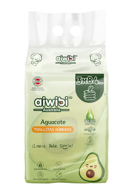Toallitas Húmedas para Bebé Aguacate 84 Unidades - Aiwibi