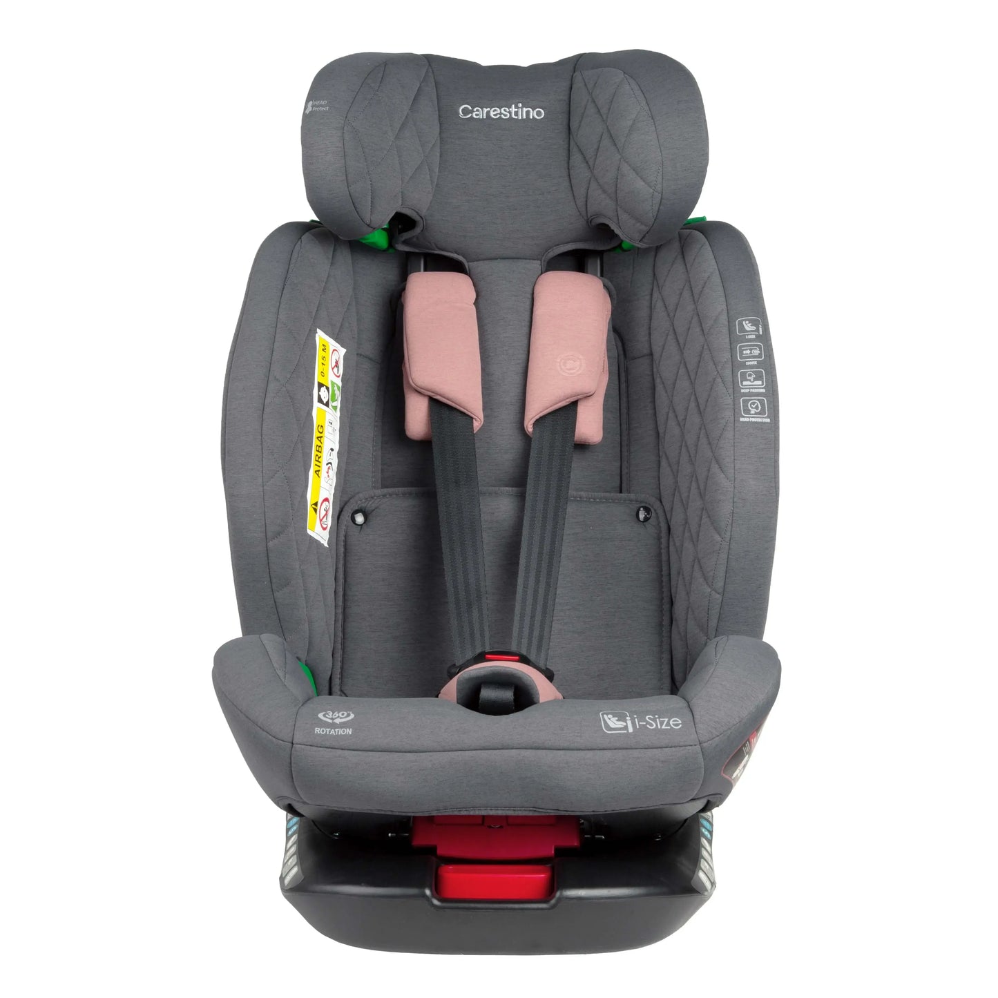 Silla para Carro HAMBURGO I-Size 40-150cm Isofix Rosa Viejo Carestino