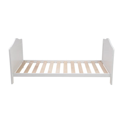 Cuna Cama de Madera Toledo 140x70 Blanco Carestino