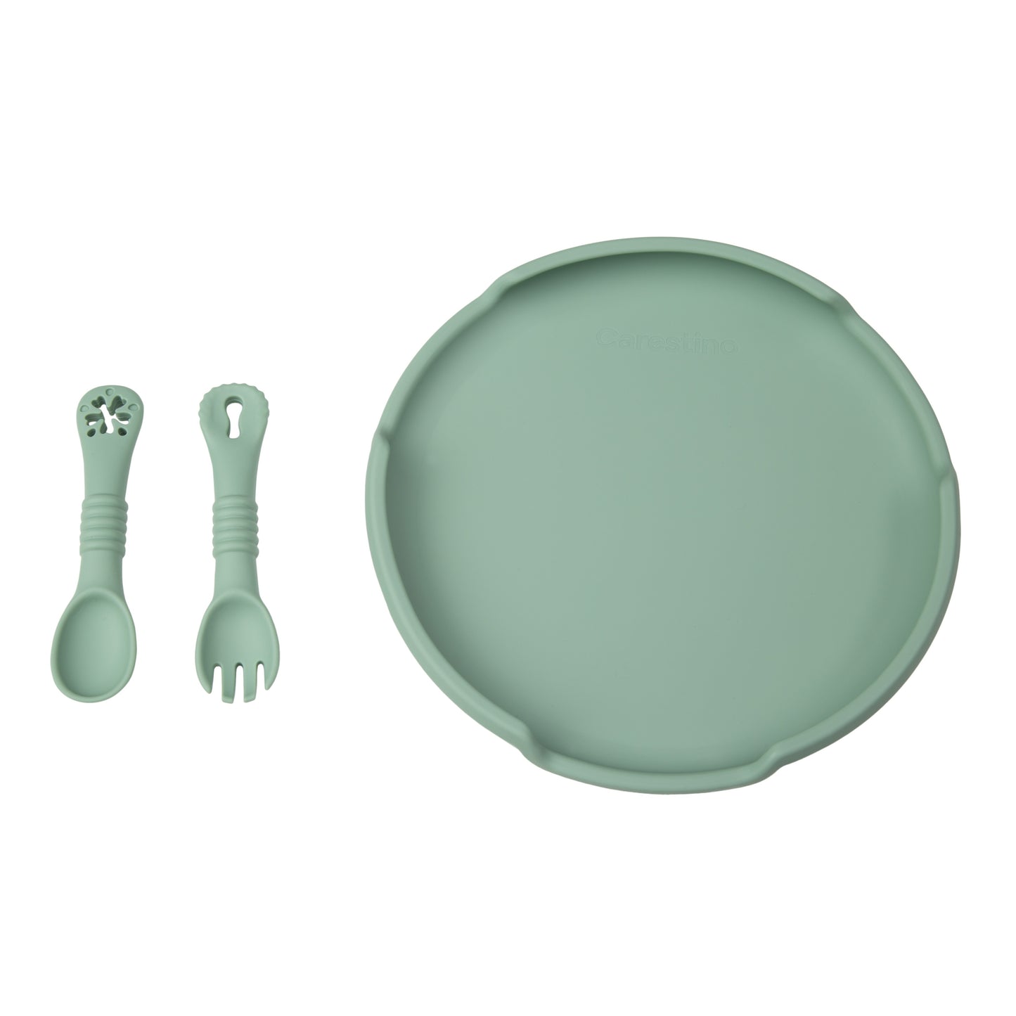Set de Alimentación de silicona Foodie Verde- Carestino