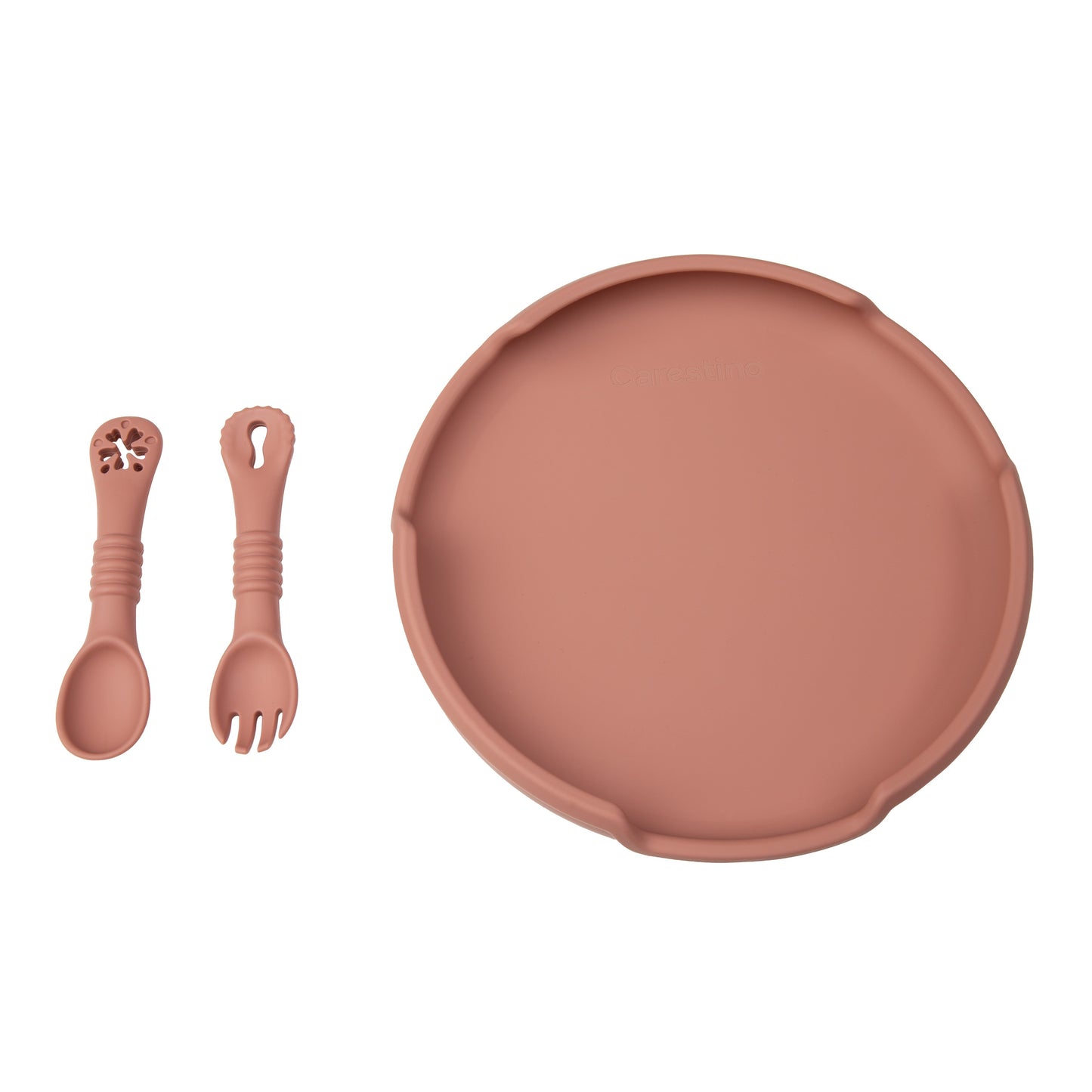 Set de Alimentación de silicona Foodie Rosa- Carestino