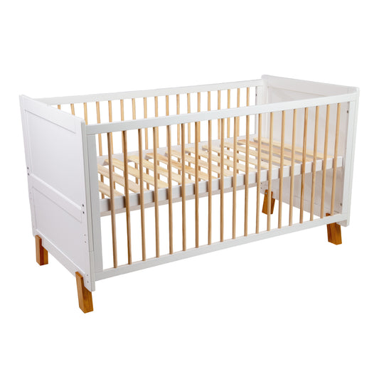 Cuna Cama de Madera Vigo 140x70 Blanco Carestino