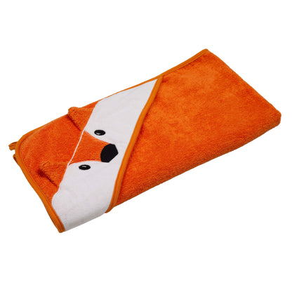 Toalla Con Capucha 75x75cm Zorro Canela Carestino