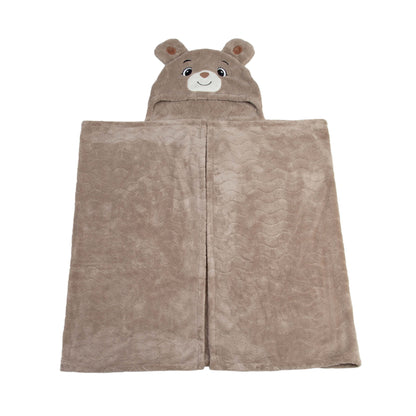 Toalla Con Capucha 70x140cm Oso Vison Carestino