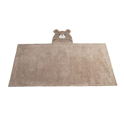 Toalla Con Capucha 70x140cm Oso Vison Carestino