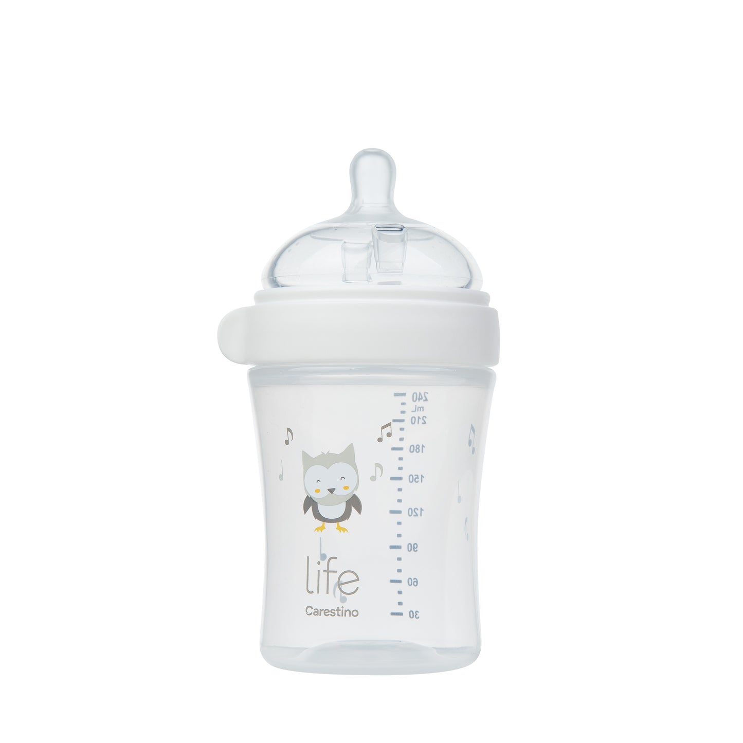 Biberón 240ml Tetina 3m Blanco Carestino