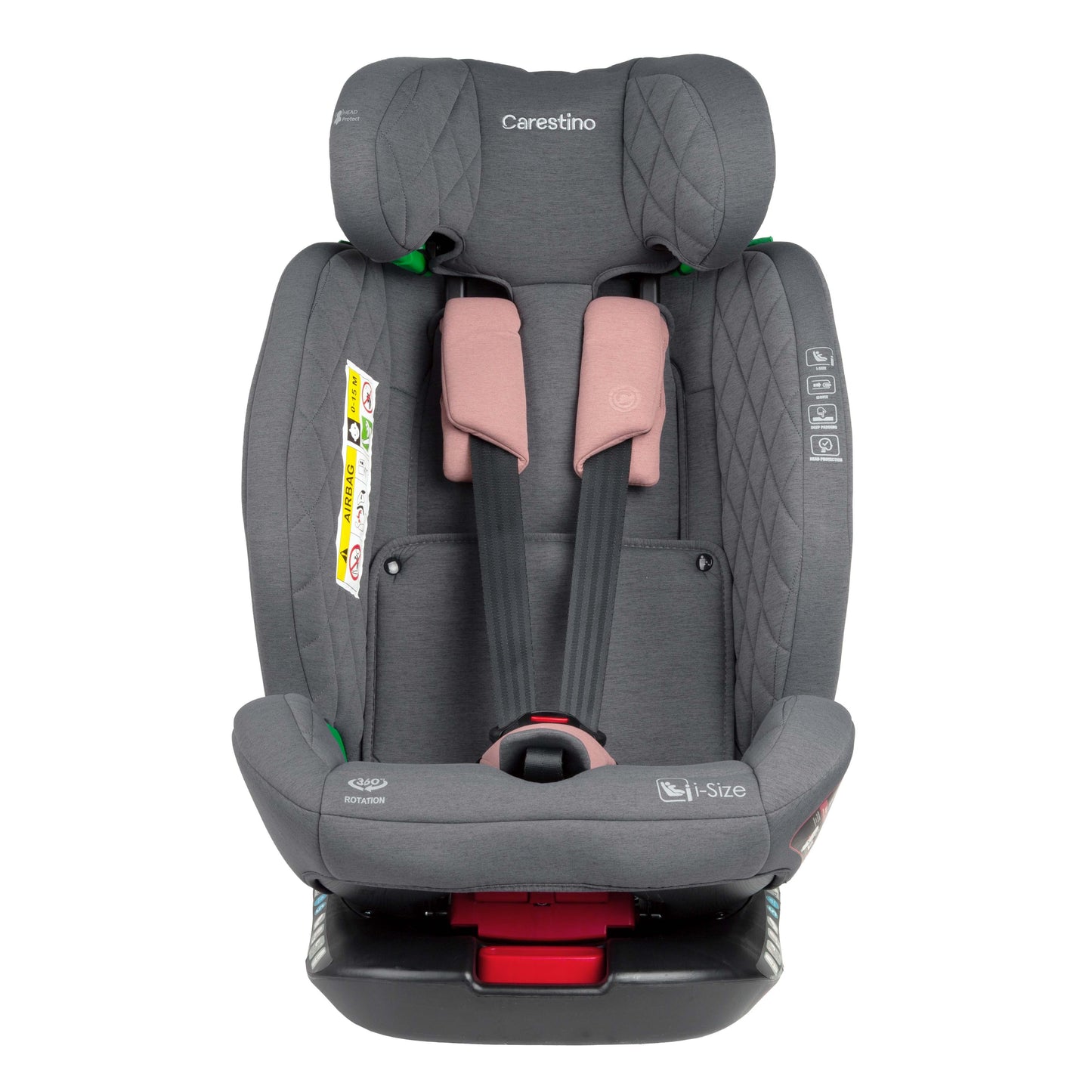 Silla para Carro HAMBURGO I-Size 40-150cm Isofix Rosa Viejo Carestino