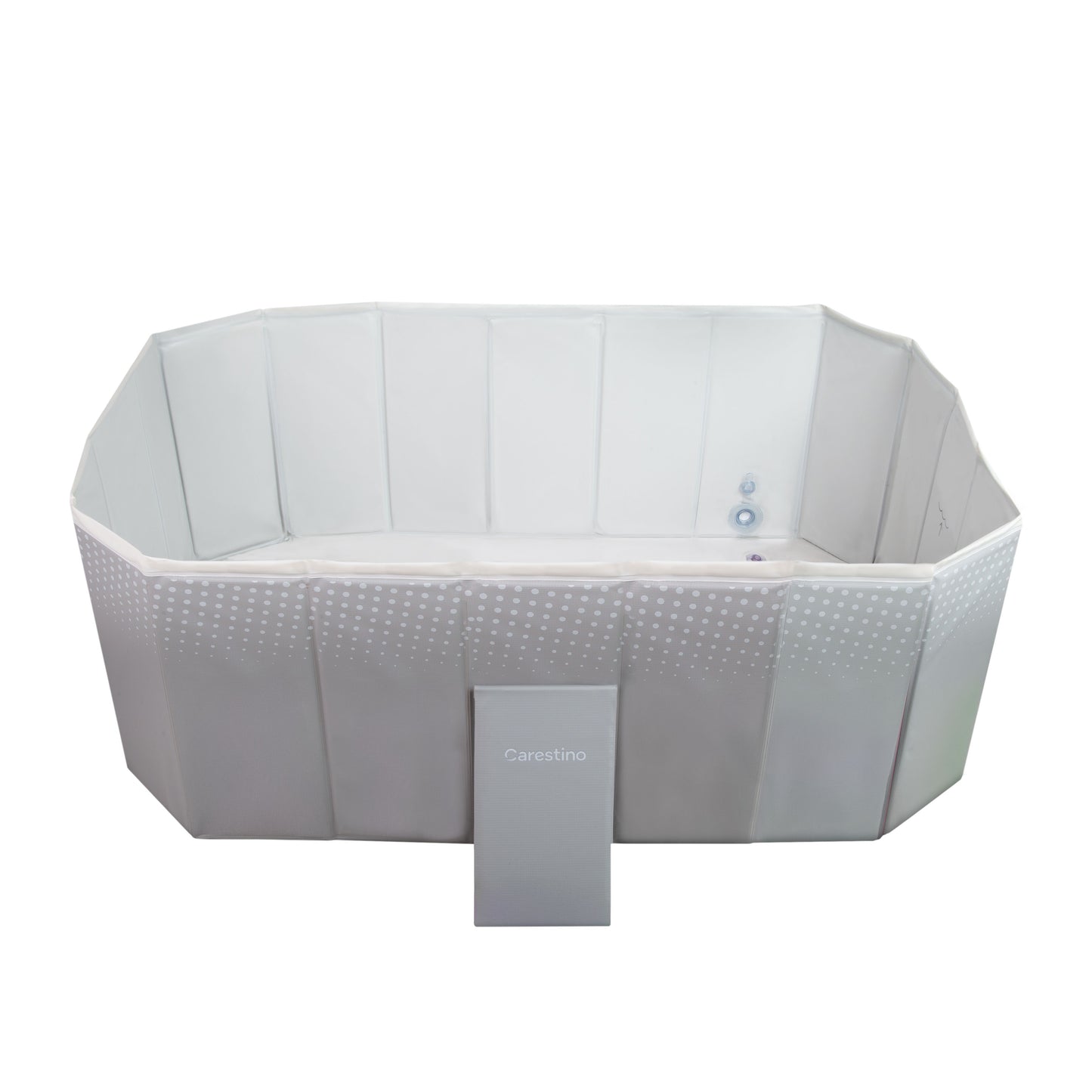 Piscina Caribe 130x89x45 Gris Carestino