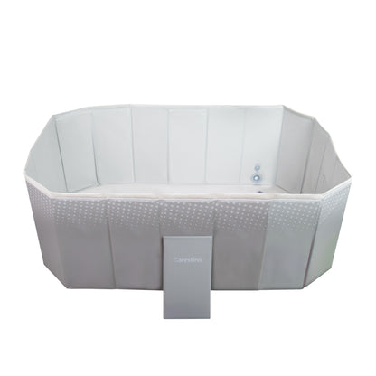 Piscina Caribe 130x89x45 Gris Carestino
