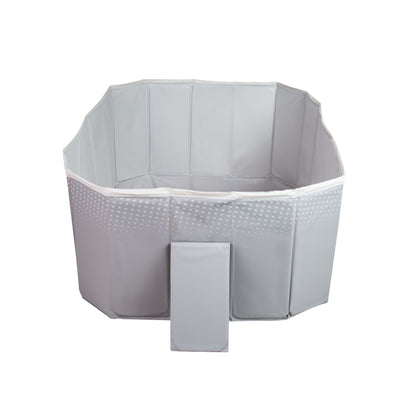 Piscina Caribe 130x89x45 Gris Carestino