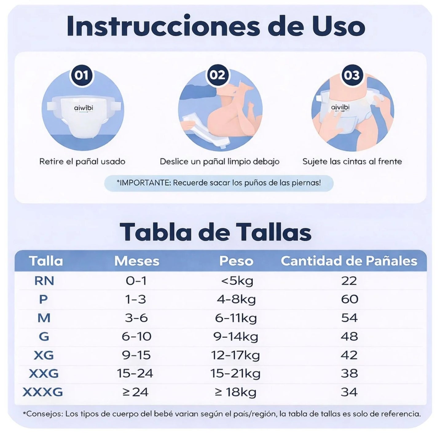 Aiwibi doble confianza - Talla XXXG