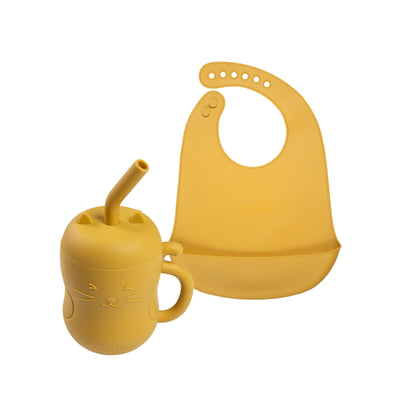 Set de Alimentación de Silicona Gatito Ámbar Carestino