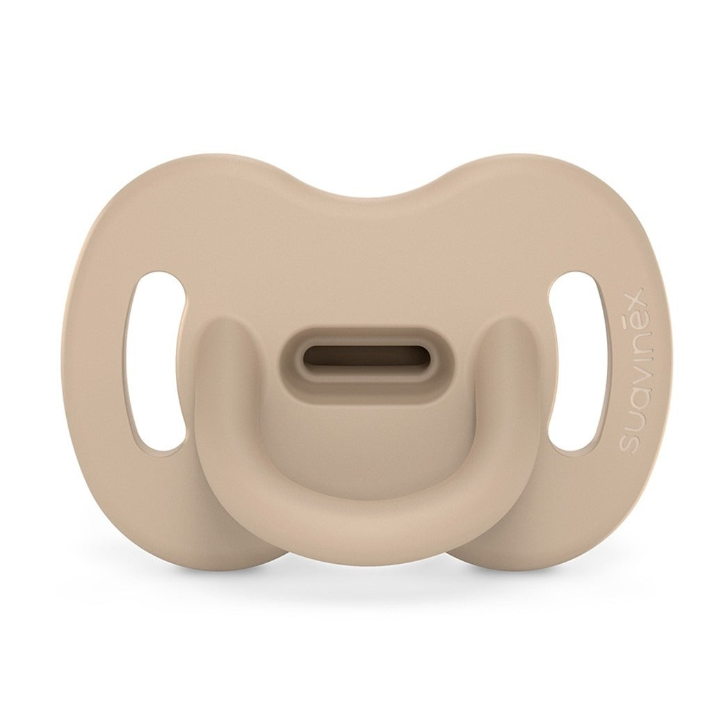 Chupeta todo silicona beige 6 a 18 meses - Suavinex
