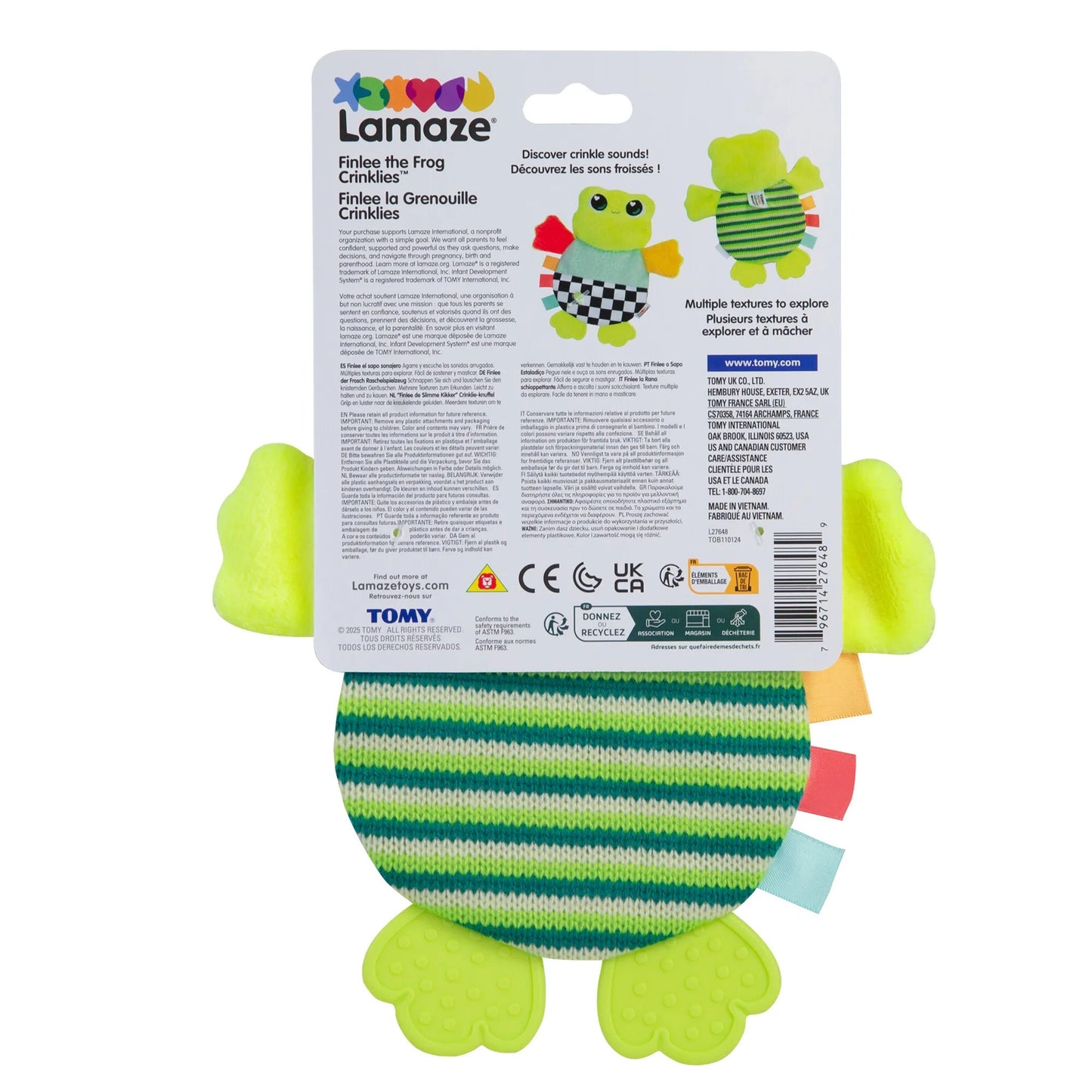 Crinklies Finlee the Frog - Lamaze