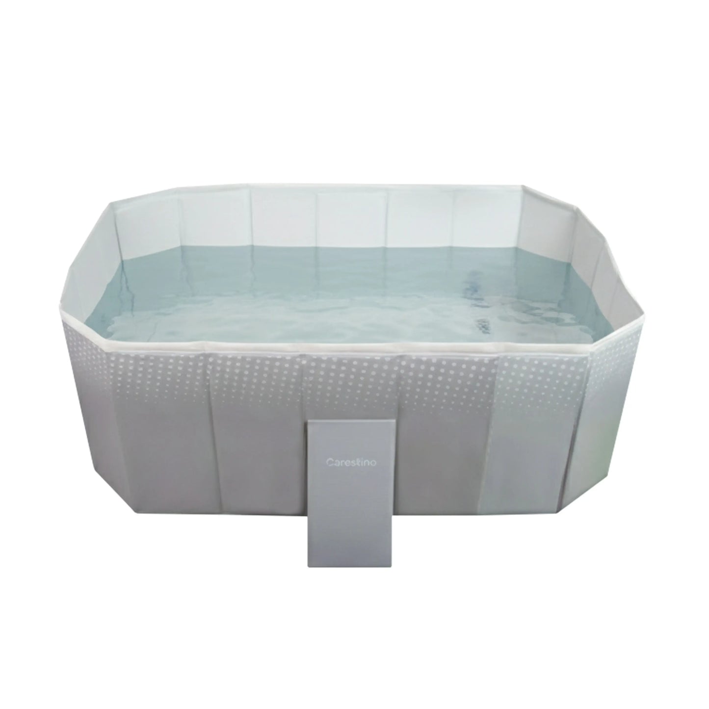 Piscina Caribe 130x89x45 Gris Carestino