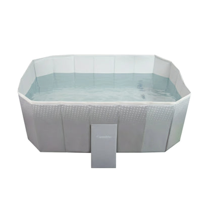 Piscina Caribe 130x89x45 Gris Carestino