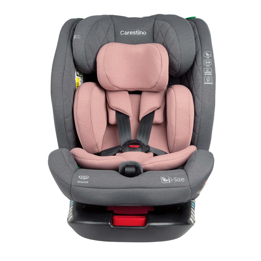 Silla para Carro HAMBURGO I-Size 40-150cm Isofix Rosa Viejo Carestino