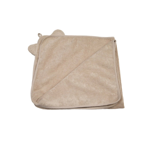 Toalla Con Capucha 75x75cm Tigre Almendra Carestino
