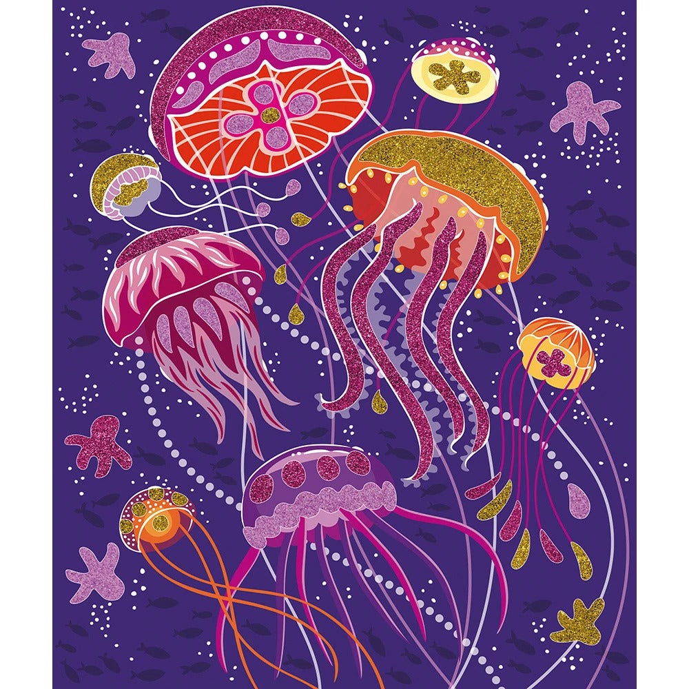 Animales relucientes con purpurina y arena - Janod