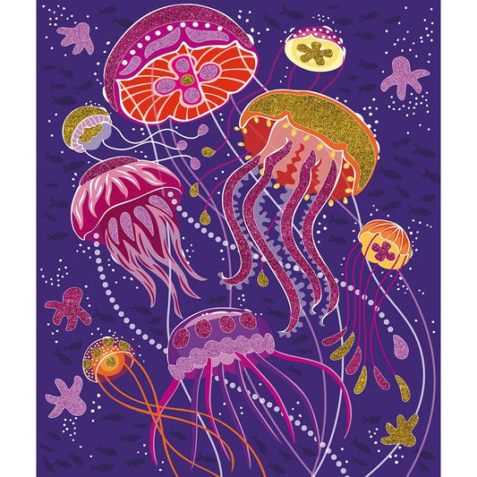 Animales relucientes con purpurina y arena - Janod