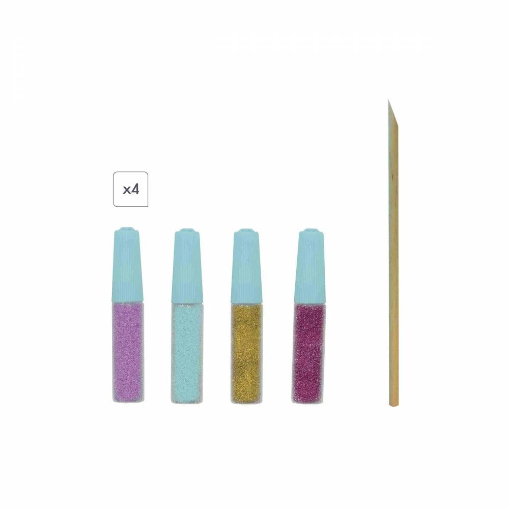 Animales relucientes con purpurina y arena - Janod