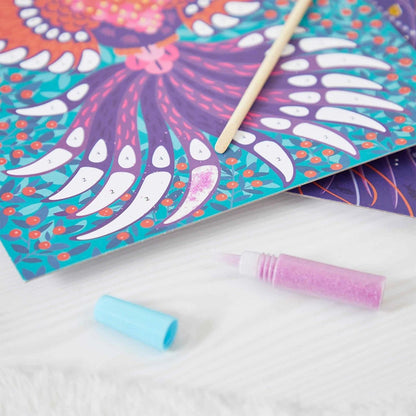 Animales relucientes con purpurina y arena - Janod