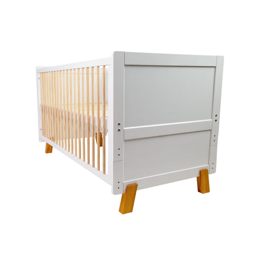 Cuna Cama de Madera Vigo 140x70 Blanco Carestino