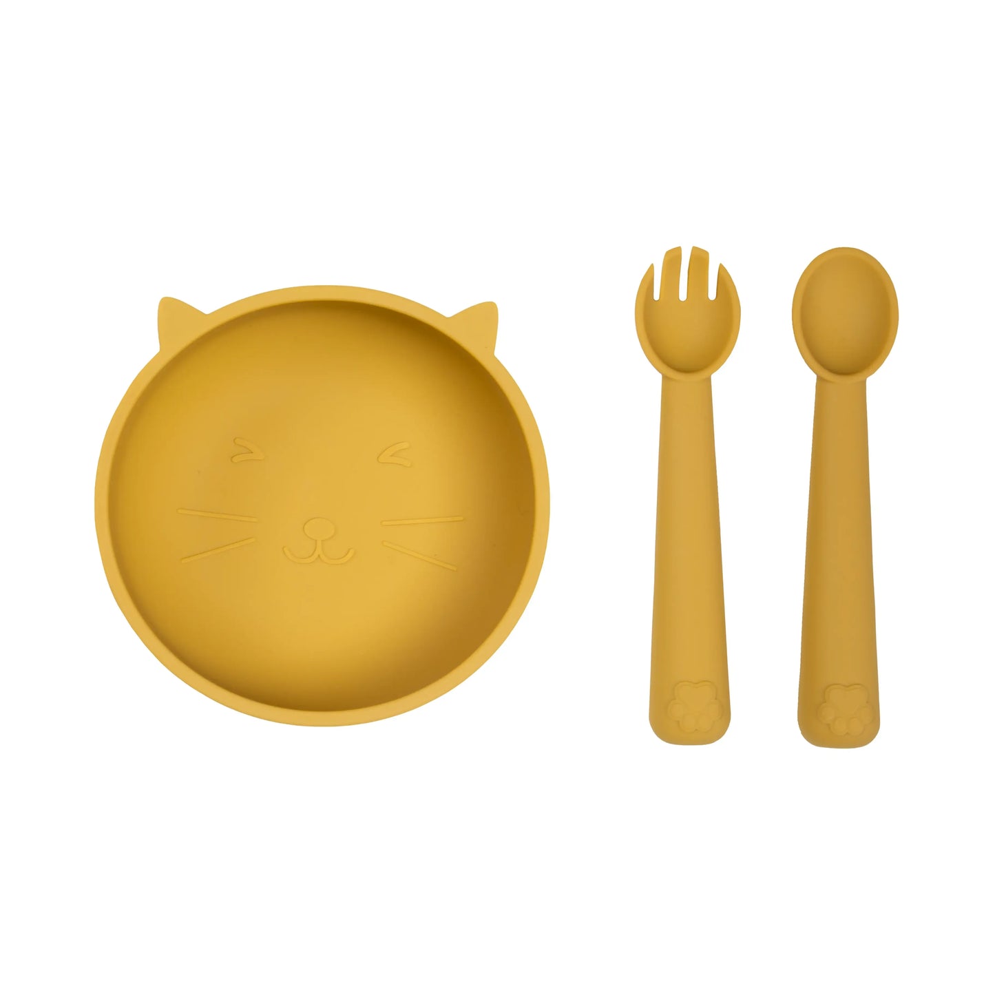 Set de Alimentación de Silicona Gatito Ámbar Carestino