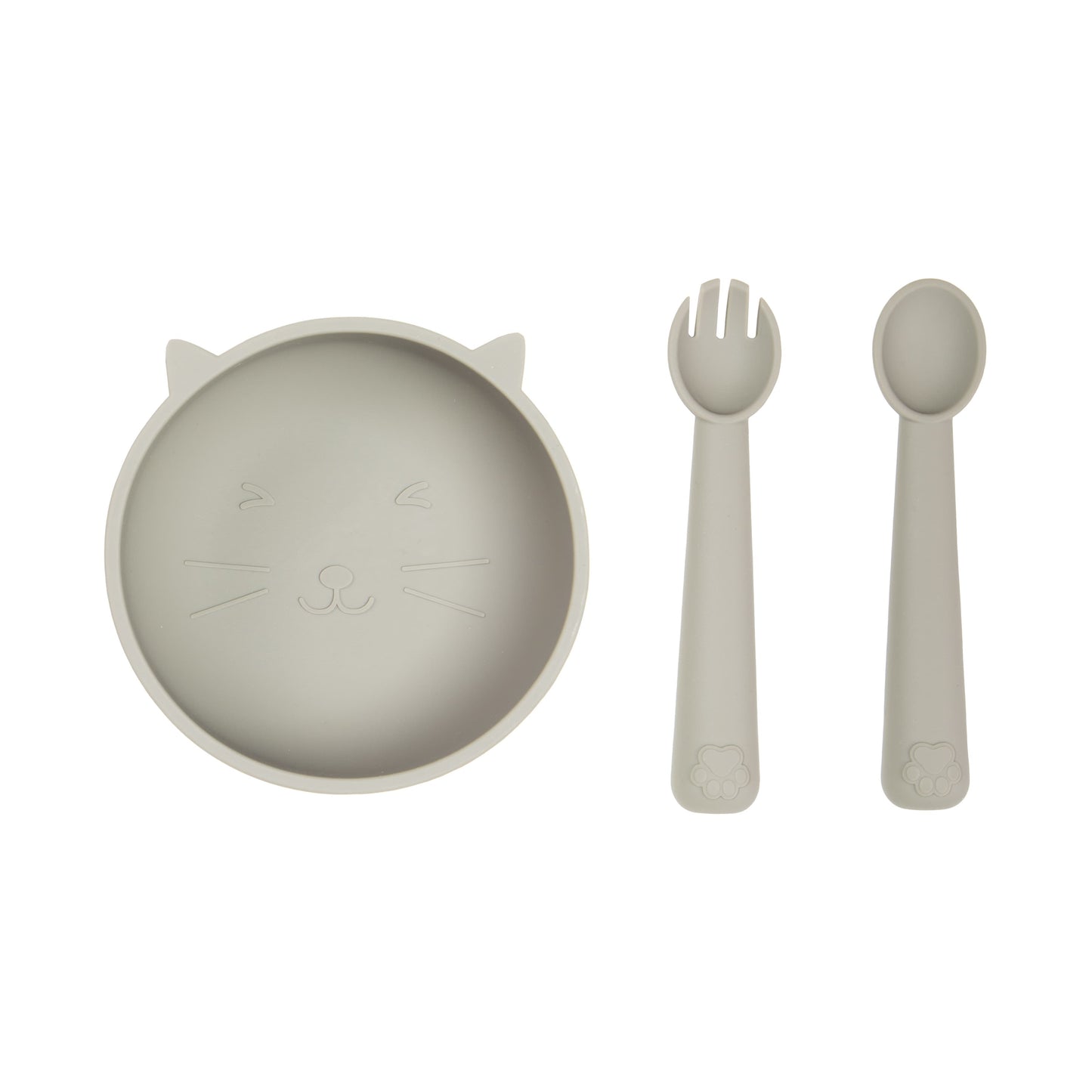 Set de Alimentación de Silicona Gatito Cemento Carestino