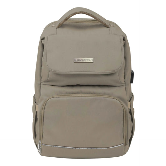 Mochila Pañalera Berna Beige-Carestino