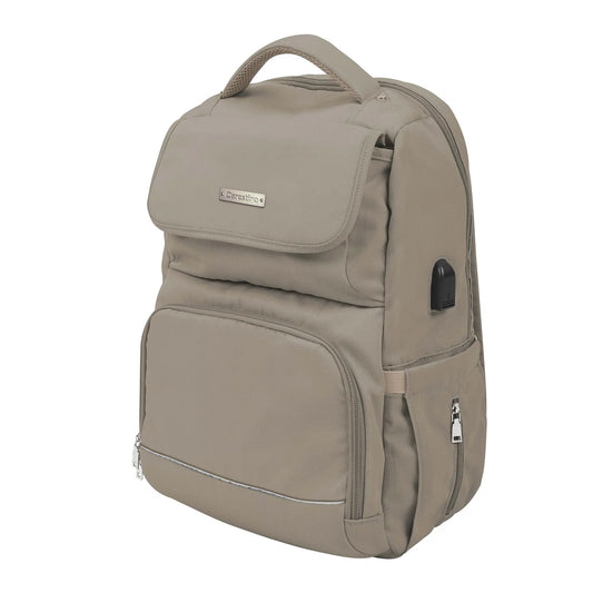 Mochila Pañalera Berna Beige-Carestino