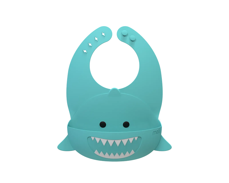 Silicone Shark Bib - Melii